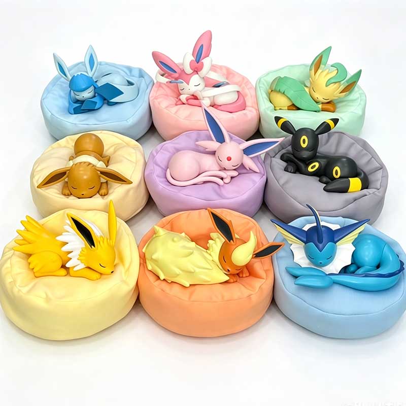 Pokemon Anime Merchandise - Набор из 9 фигурок аниме-персонажей Pokémon