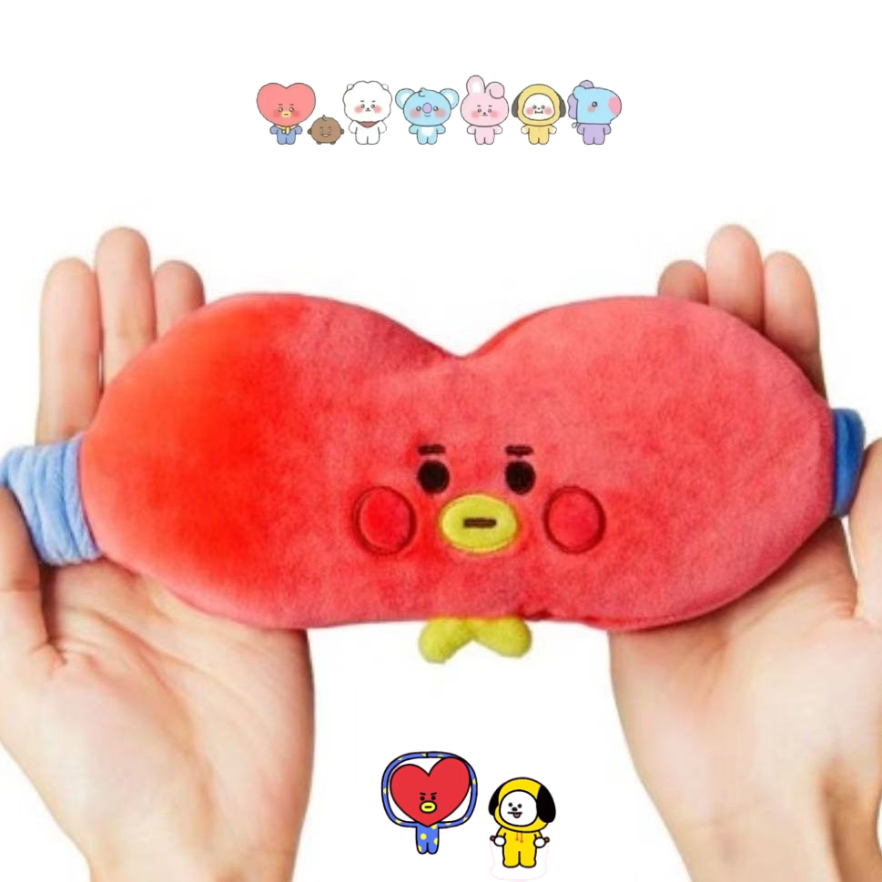 Anime Cosplay Merchandise - Милая плюшевая маска для глаз BT21,