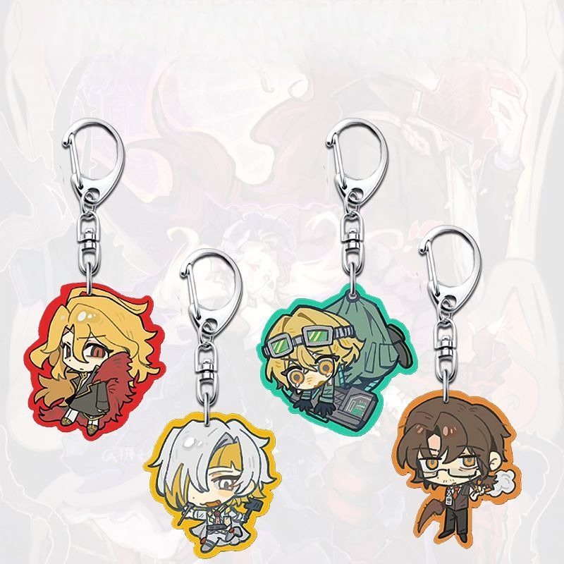 Anime Merchandise Companies - Набор из 4 шт. популярных брелоков