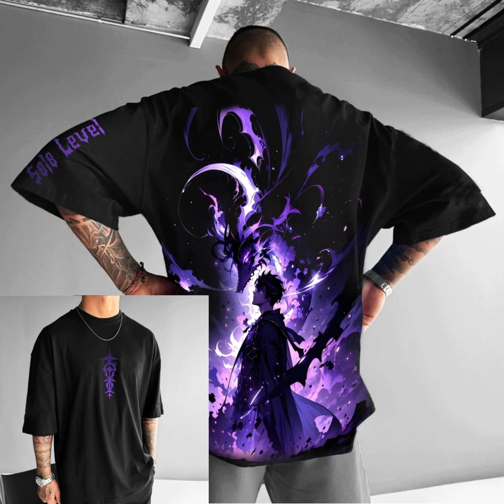 Anime Merchandise Solo Leveling - Футболки унисекс с аниме Solo Leveling