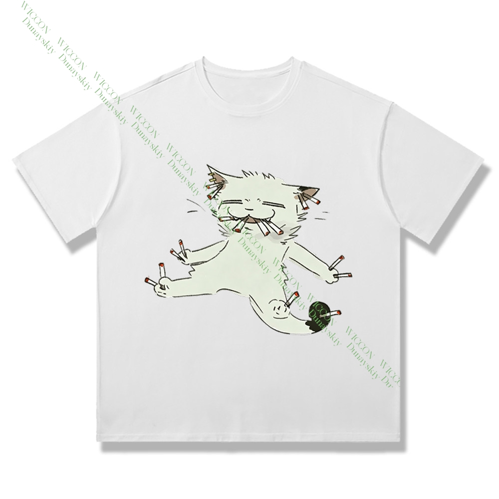Футболка Chainsmoker Cat Yanik – обзор и цена Anime Merchandise T Shirt