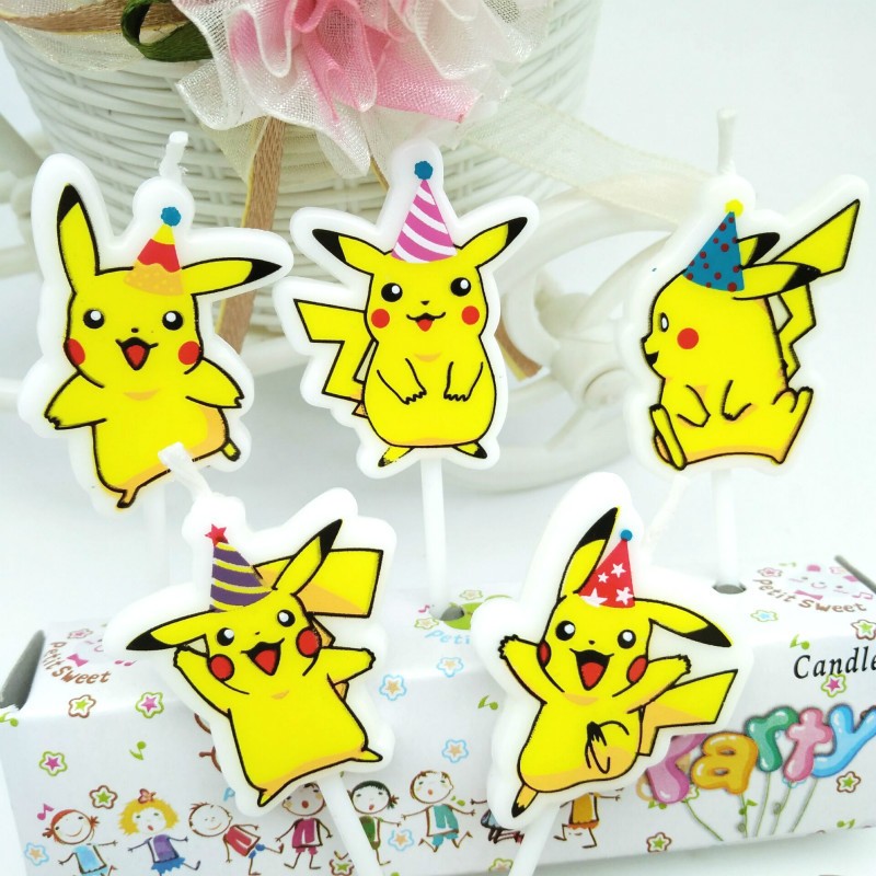 5 шт./лот Покемон, свеча для т – обзор и цена Pokemon Anime Merchandise