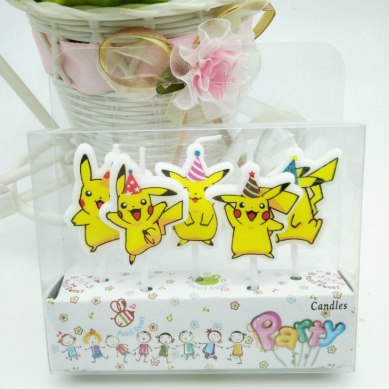 5 шт./лот Покемон, свеча для т – обзор и цена Pokemon Anime Merchandise