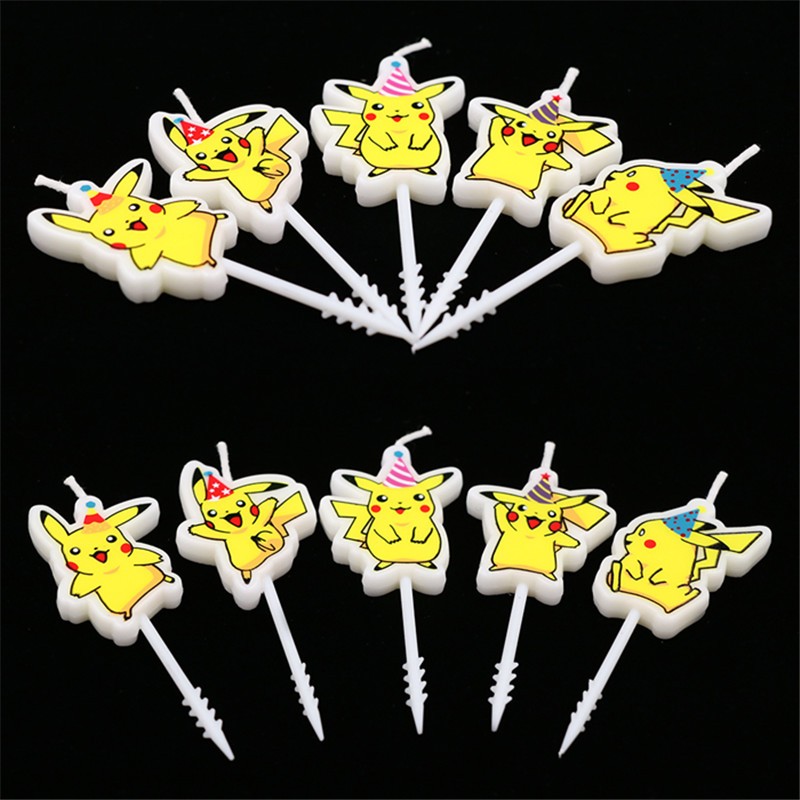 5 шт./лот Покемон, свеча для т – обзор и цена Pokemon Anime Merchandise