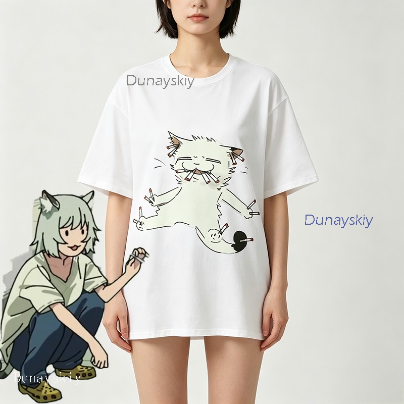 Футболка YesOk Chainsmoker Cat – обзор и цена Anime Merchandise T Shirt