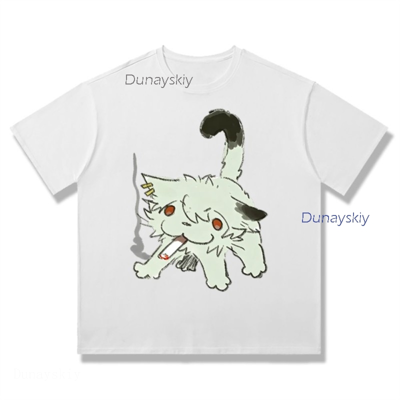 Футболка YesOk Chainsmoker Cat – обзор и цена Anime Merchandise T Shirt