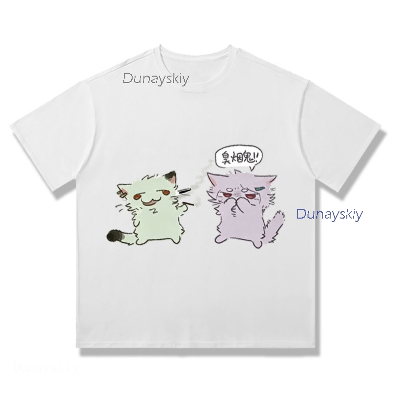 Футболка YesOk Chainsmoker Cat – обзор и цена Anime Merchandise T Shirt