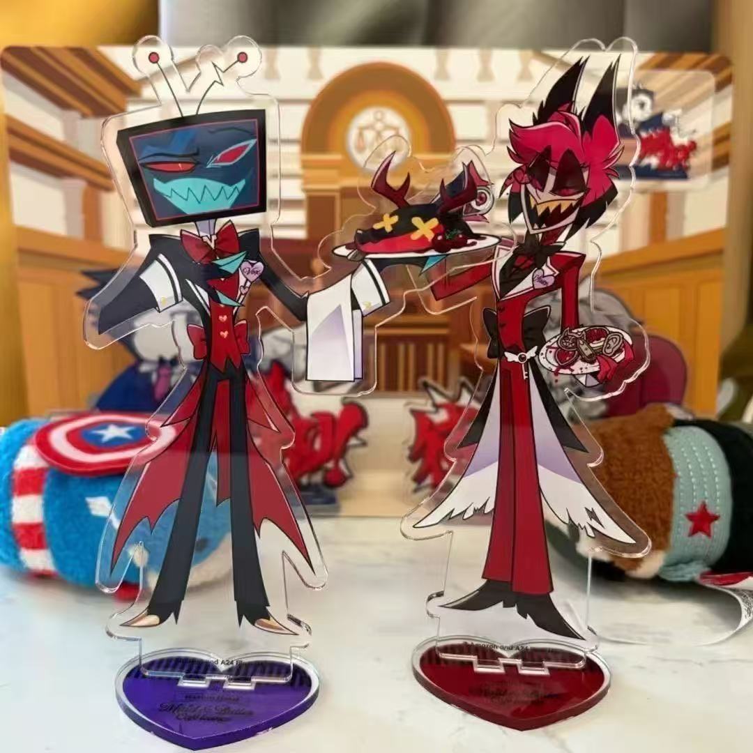 2 шт. Hazbin аниме периферийны – обзор и цена Acrylic Stand Figure